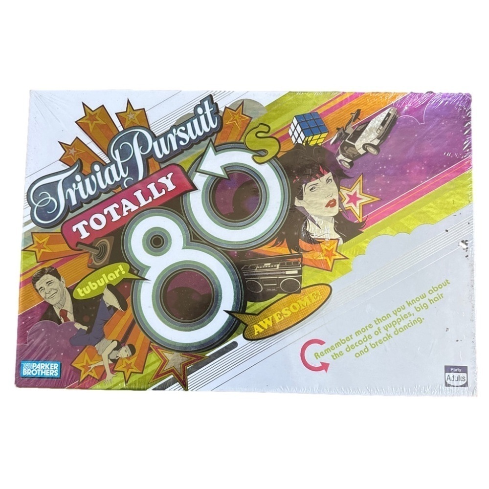 New Sealed Parker Brothers Trivial Pursuit Totally 80's Game.
